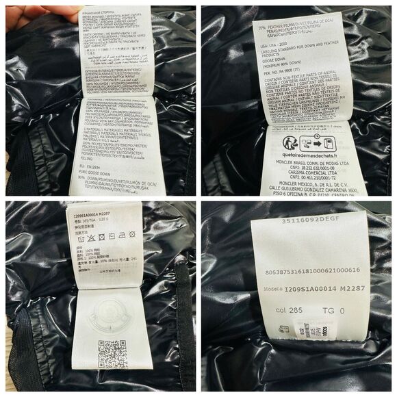 Moncler X Adidas Fusine Short Down Jacket 0/ S White/Ivory Full Zip NWT $2155 - Picture 11 of 14